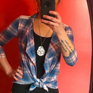 Adorable Self Esteem Plaid Shirt